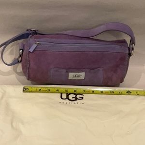Ugg barrel purple purse - Suede and Shearling